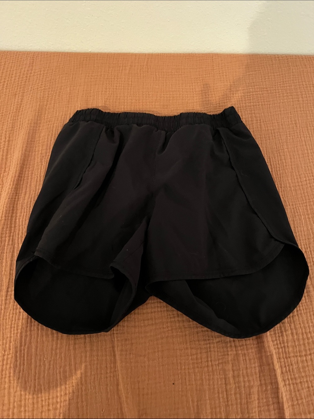 Black Women's Athletic Overlay Shorts